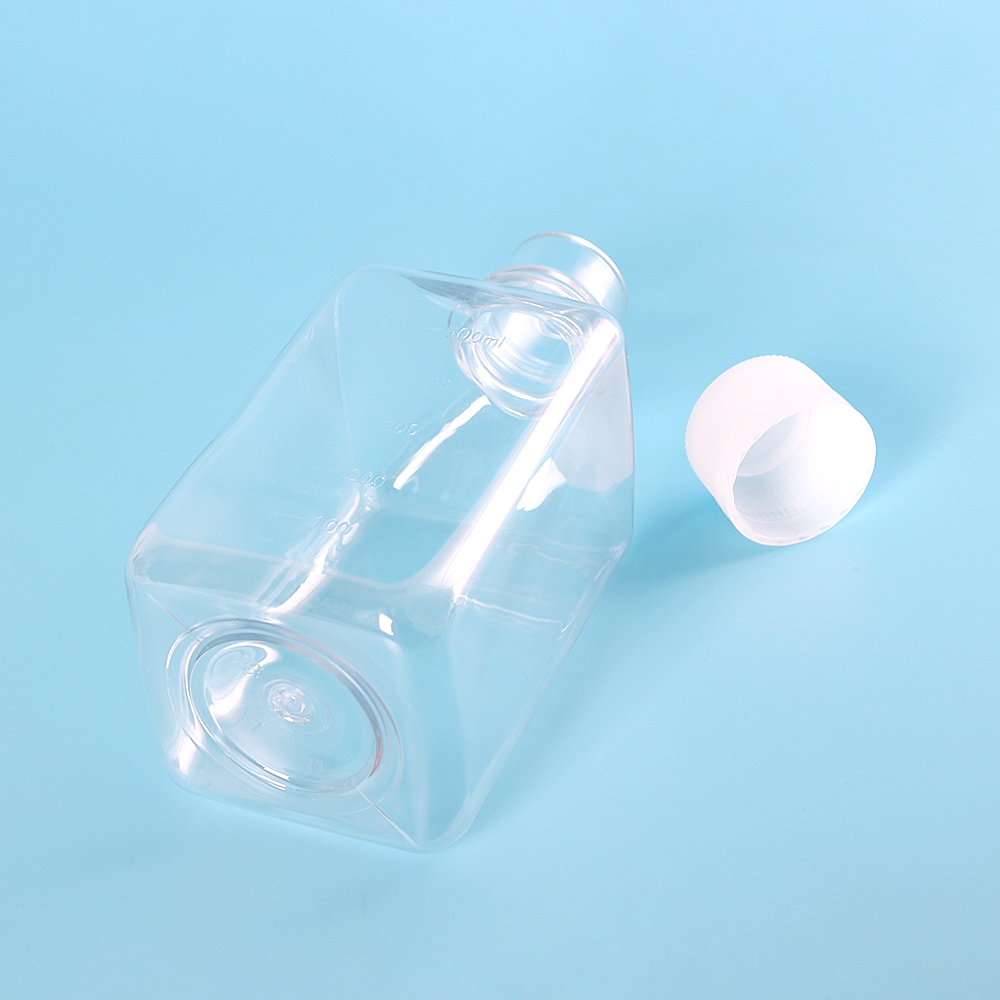 500mL Clear Plastic for Lab Sterile Reagent Bottle Cell Culture flask