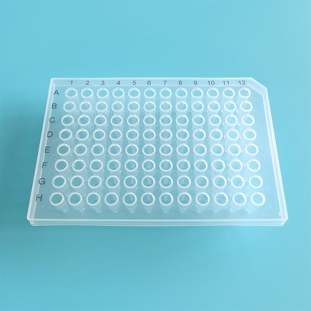 96 Well Pcr White Plate 0.2ml with Half Skirt Pcr Reaction Plate